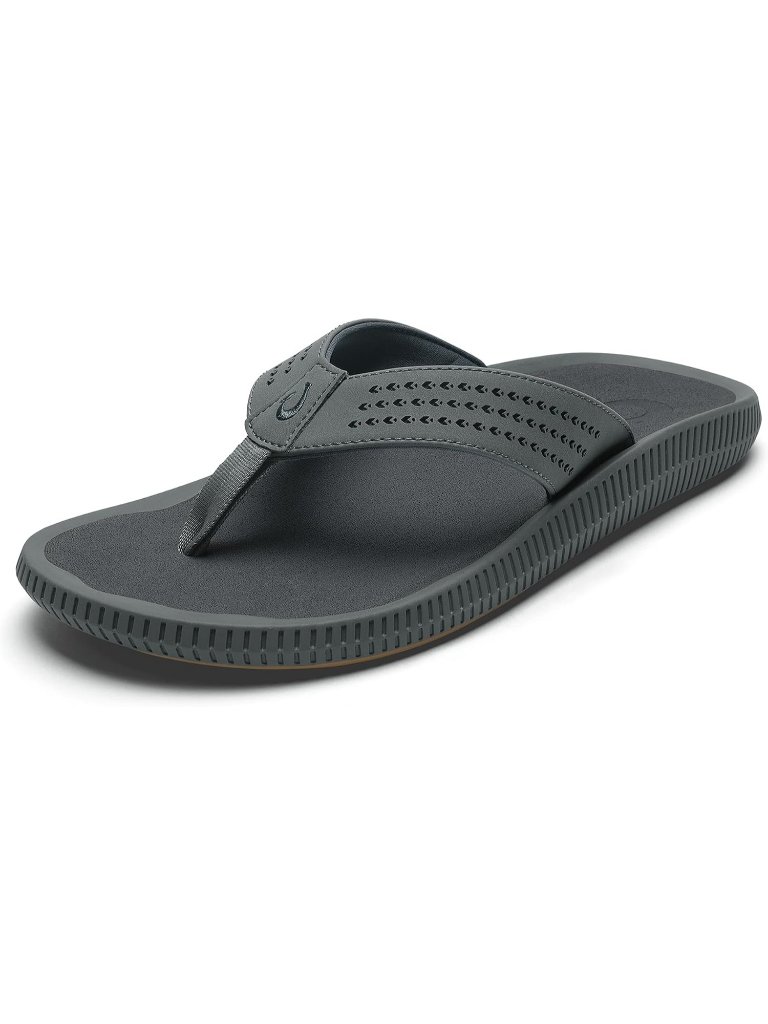 Men's Grey Rock Resistant Flip Flops Arch Support Comfort Beach Sandal Shoesmen'
